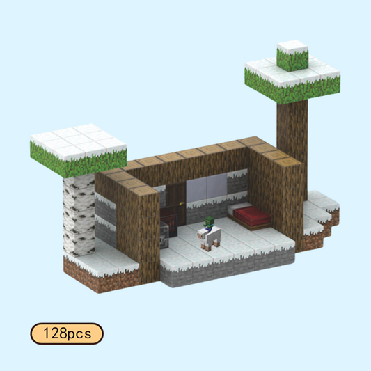 ADS NELPLAYMAG™ Blocks - Snow Hut (128pcs)